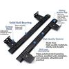 2PCS Side Mounting Drawer Slide Rail Full Extension Drawer Glides Drawer Runners  Kitchen Cupboard