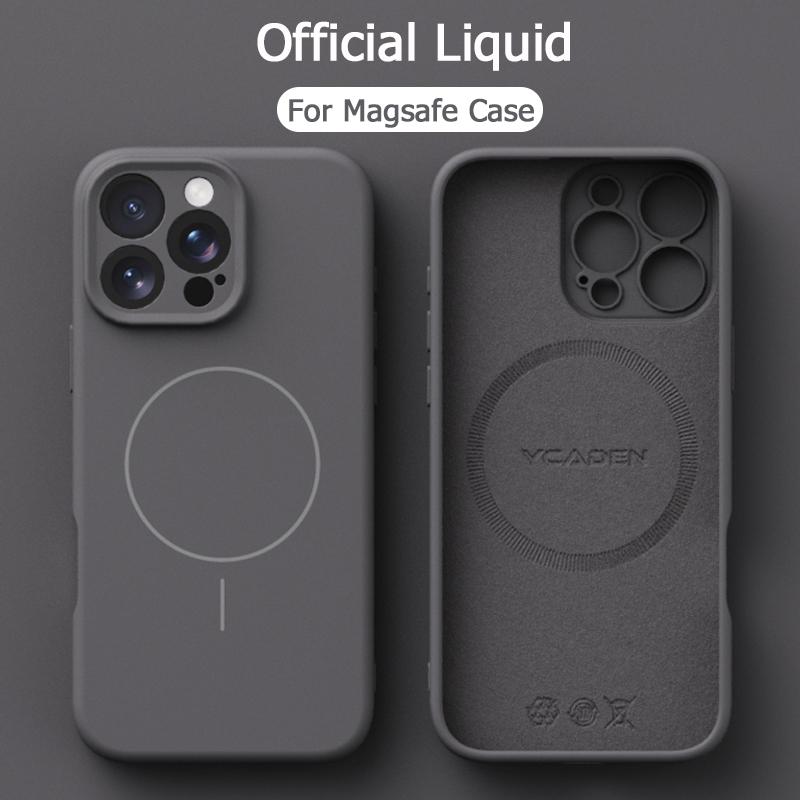 Liquid Soft Silicone For Magsafe Wireless Charge Magnetic Case For iPhone 16 Plus 15 14 13 12 Pro Max 11 Cover