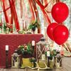 Ballon - Non spécifié - 27 cm - 100 pièces - Rouge - Décoration de fête - Anniversaire