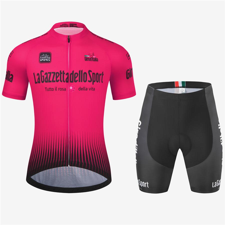 2026 Летний Дышащий Велосипедный Костюм Комплект Giro d'Italia Велосипедная Одежда R Шоссейный Велосипед Короткий Рукав Велосипедная Одежда Мужской Mtb Джерси Комплект Спортивная Одежда