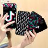 Логотип T-TikTok для iPhone 17 16 15 11 13 14 Pro Max Plus 12 Mini Черный Чехол для Телефона