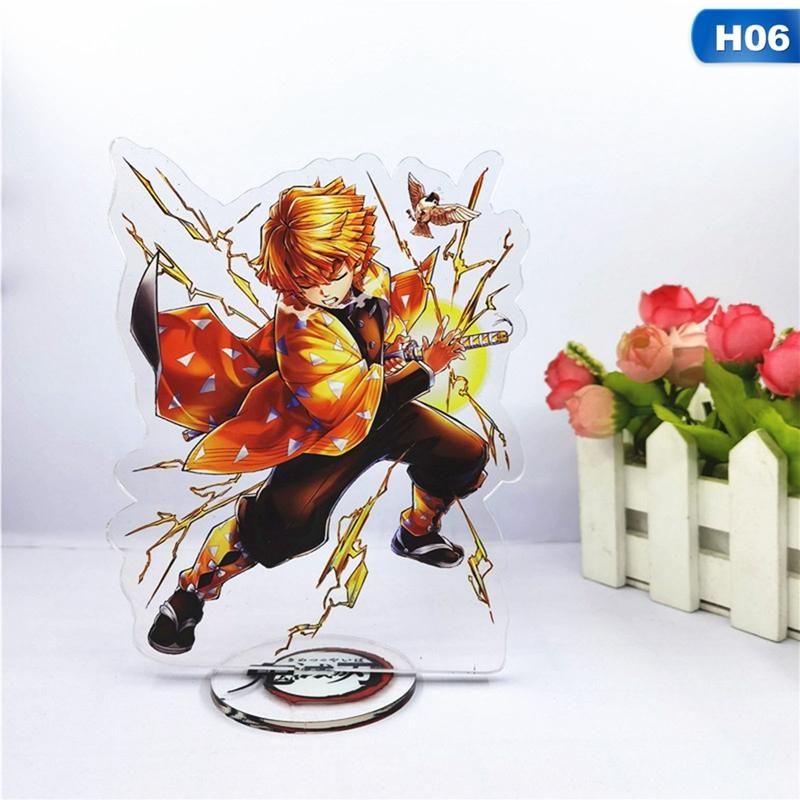 Anime Demon Slayer Cartoon Character Transparent Acrylic Stand Doll Model Toy Desktop Decoration Gift