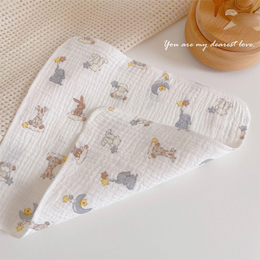 Мягкое полотенце для слюны с цветочным принтом, квадратный детский впитывающий носовой платок, милое детское полотенце для лица