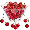 100Pcs Red Fake Cherries Fruit Cherry for Faux Sundae and Cupcake Artificial Lifelike Cherries for Home Party Decoration Artificial Plants and Flowers