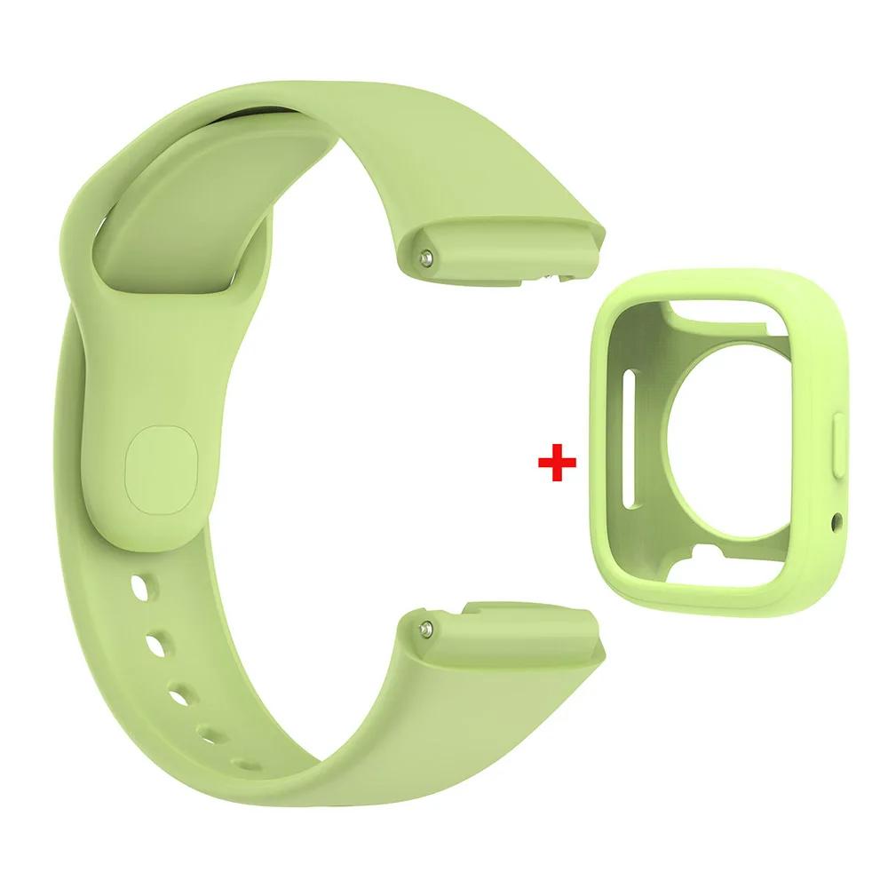 Силиконовый ремешок для Redmi Watch 3 Active/Lite браслет ремешок + защитный чехол