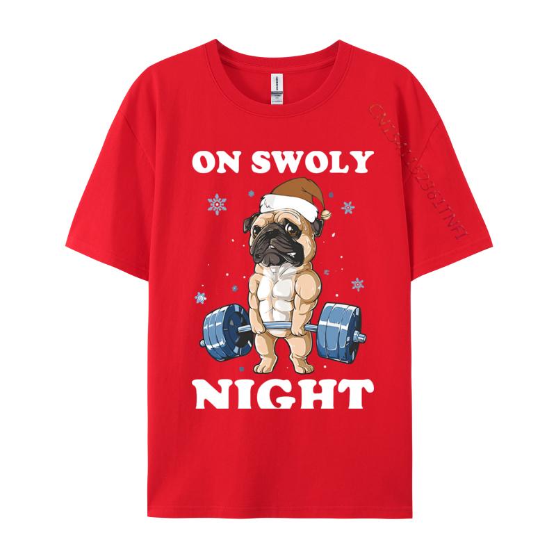 Anime Oh Swoly Night Pug Dog Ugly Christmas Gift Tshirts Unisex Cotton Tees Funny Tshirts Normal Tops Tee Harajuku