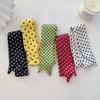 Streetwear Style Polka Dot Scarf Versatile Long Scarf Vintage Hair Band  for Women