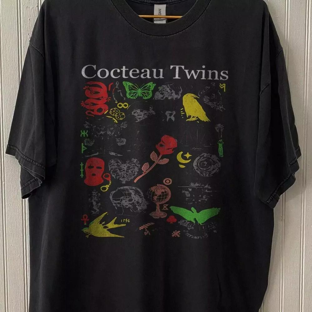 Cocteau Twins Футболка с принтом Арт Подарок для фаната Полный размер S-5XL Унисекс Футболка