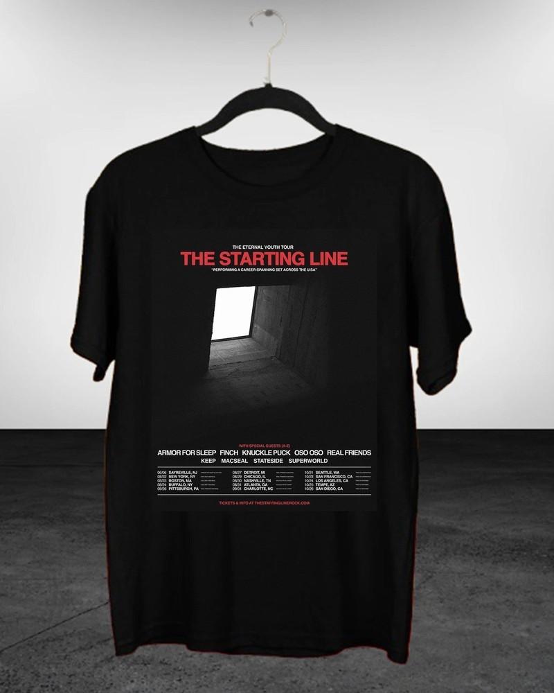 The Starting Line Band Eternal Youth Tour T Shirt Full Size S5XL QT1482 Unisex T-Shirt