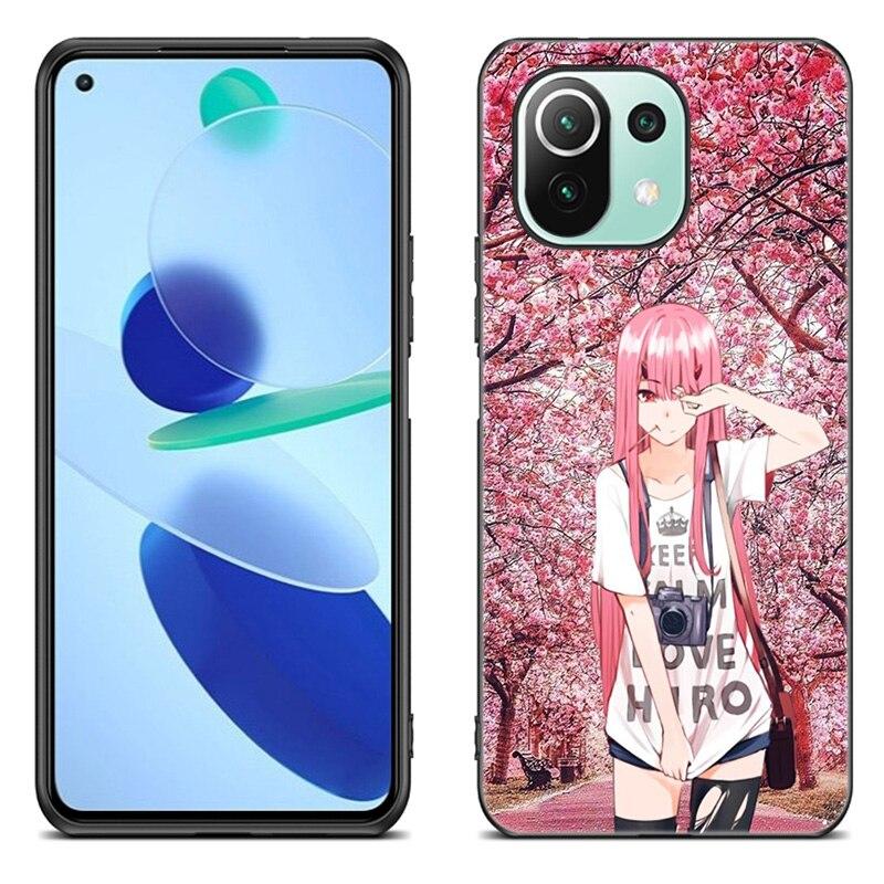 Чехол Zero Two Darling in the FranXX Anime для Xiaomi Mi 11 Lite NE 11i 10T 11T Pro A2 A3 Lite POCO F3 M3 M4 C31 X3 Pro NFC GT