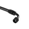 1M AN8 8AN Black Braided Oil Fuel Fittings Hose End 0+90 / 90+90 Degree Oil Adaptor Kit Oil Fuel Hose Line
