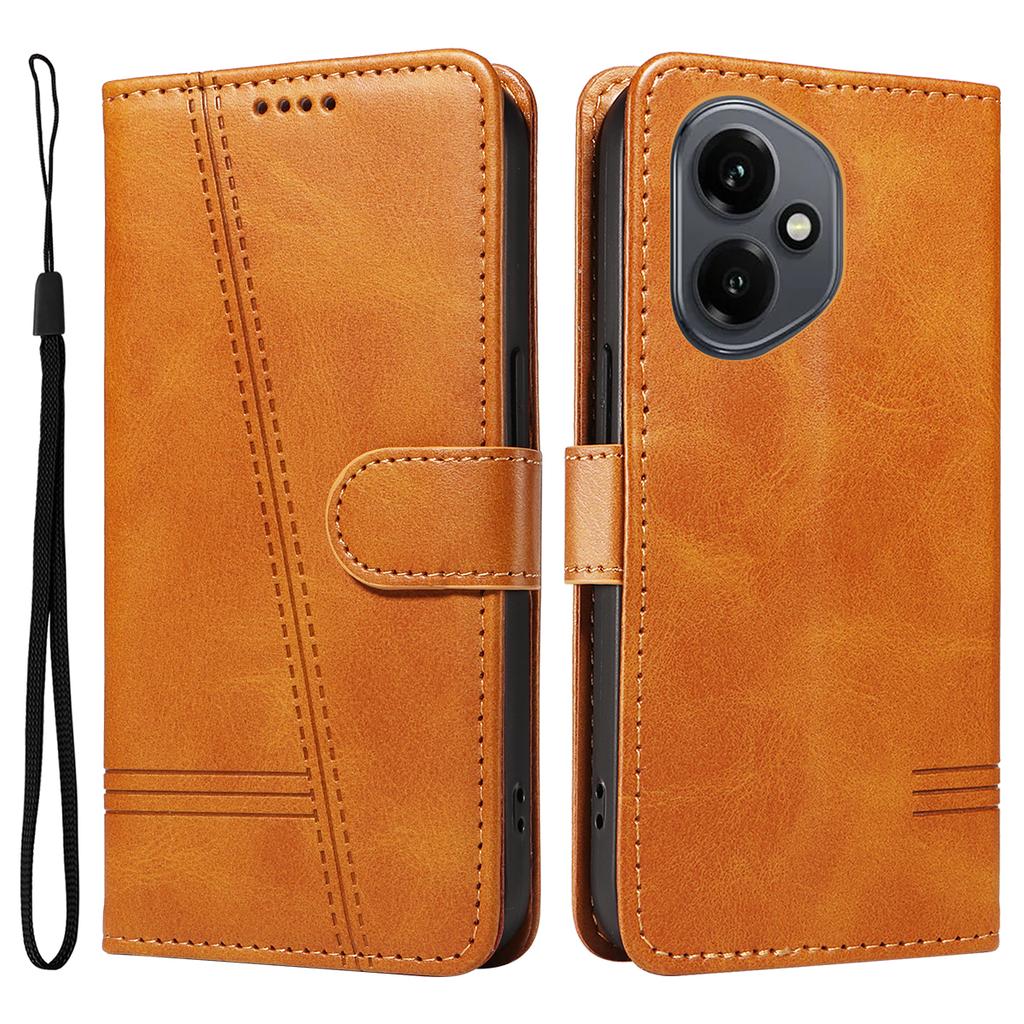 Для Honor 400 5G (Глобальный) Кошелек Чехол Т-образные линии Кожаный Чехол для телефона Подставка