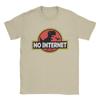 Футболка No Internet Park для мужчин, хипстерская, из чистого хлопка, с круглым вырезом, с коротким рукавом, идея для подарка, одежда