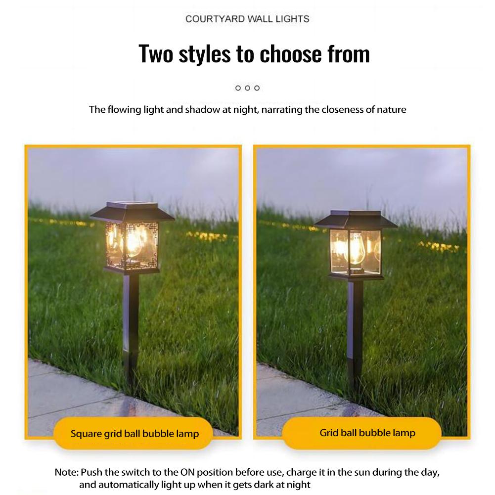 Solar Powered Ground Lights 2 Pack LED Solar Path Lights Plug Ground