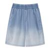Boy's Washed Gradient Cool-Feel Denim Shorts