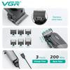 VGR Машинка для стрижки волос Парикмахерская Салон Профессиональная USB-зарядка Машинка для стрижки волос Мужская Электрическая Стрижка Перезаряжаемая Машинка для стрижки волос Домашняя Бритва Триммер V-118