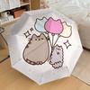 1 шт. Зонт-трость Pusheen с рисунком из воздушных шаров, маленький, компактный, ветрозащитный, с автоматическим сложением, автоматическое открытие/закрытие, Подарок-84