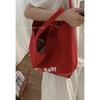 Korean Version of Casual Large-capacity Underarm Bag Women's 2025 New Letter Print Tote Bag Shoulder Shopping Bag
