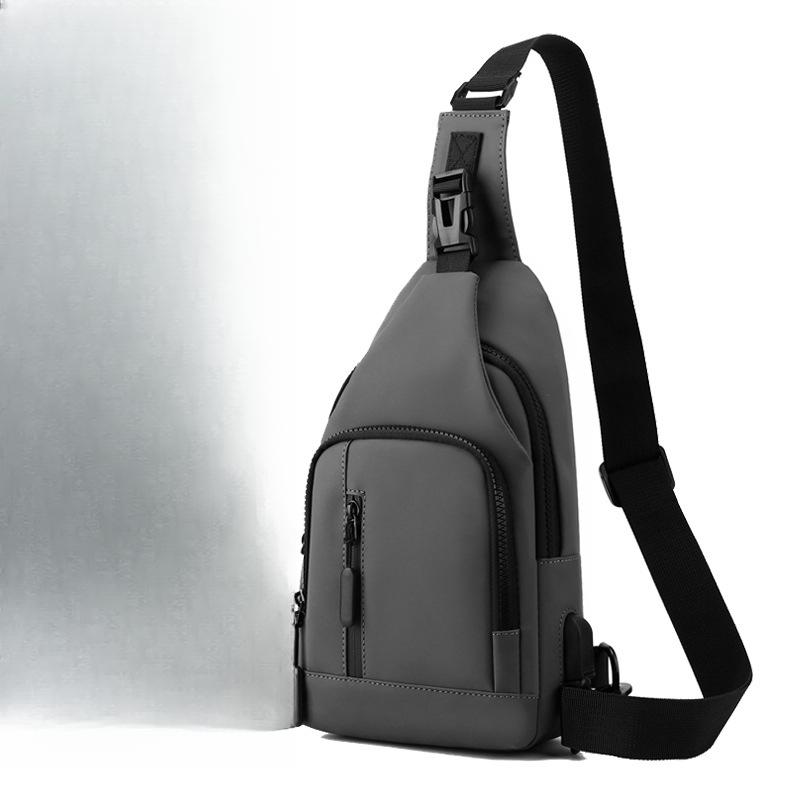 Fashionable Men's Chest Bag Casual Korean Style Shoulder Bag Travel One-shoulder Women's Crossbody Bag Waterproof Chest Bag