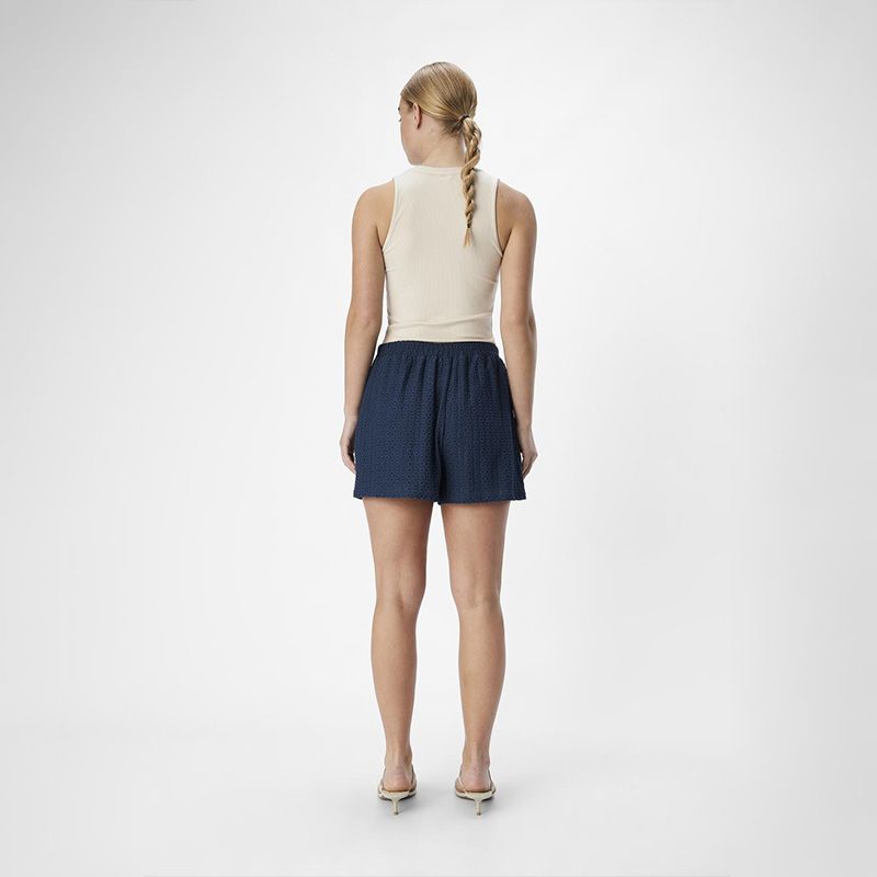 Короткие эластичные шорты с вышивкой в английском стиле Feodora Женские OBJECT