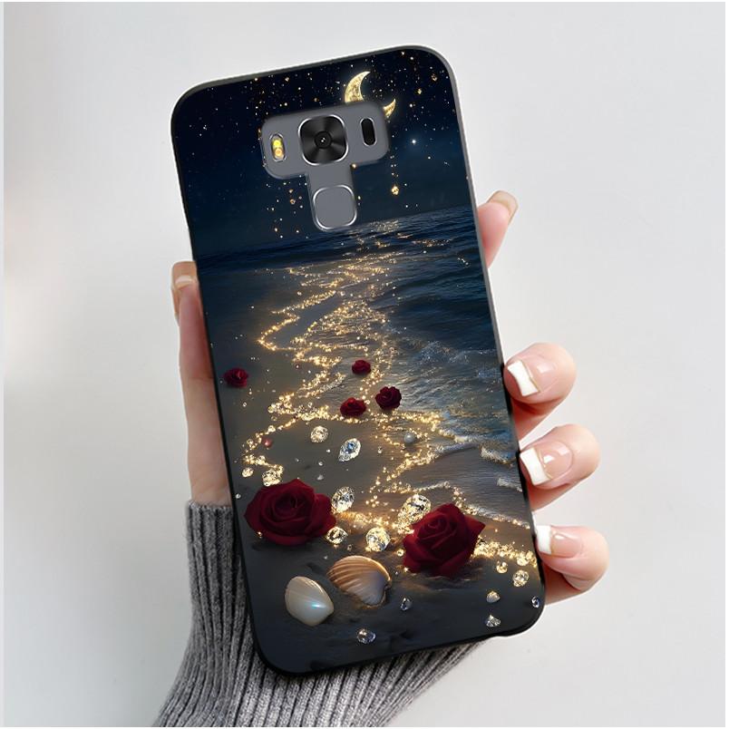 Для ASUS Zenfone 3 Max ZC553KL X00DDB X00DDA X00DD Чехол Роскошный Милый Кролик Любовь Смешной Черный Мягкий ТПУ Силикон Матовая Задняя Крышка