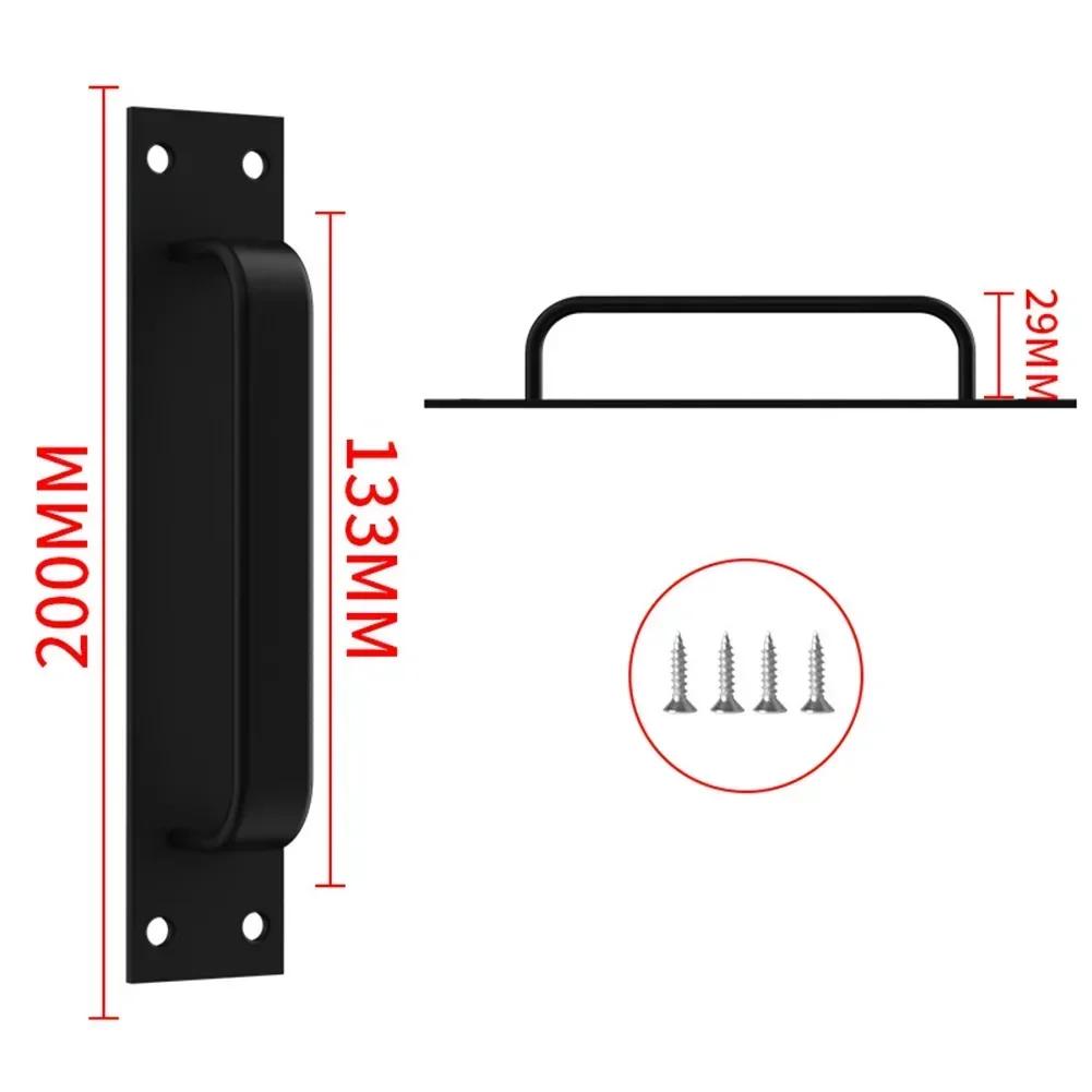 Ручка для раздвижной двери амбара, фурнитура для шкафа, дверная ручка, фурнитура для мебели из алюминиевого сплава для межкомнатных дверей