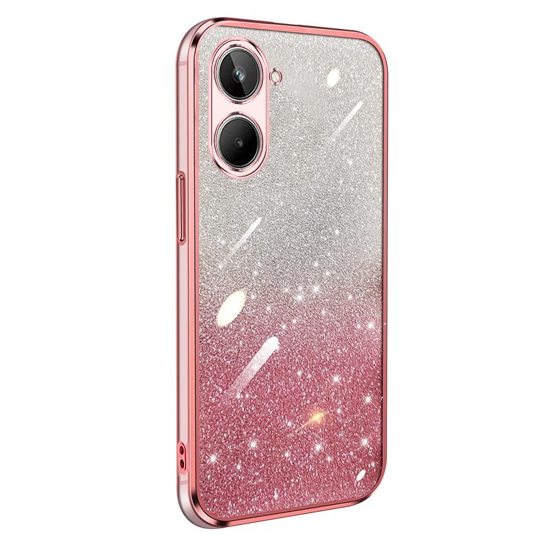 Для OPPO Realme 10 11 12 13 14 Pro Plus Чехол Мягкий Силиконовый Блестящий Глиттер Покрытие