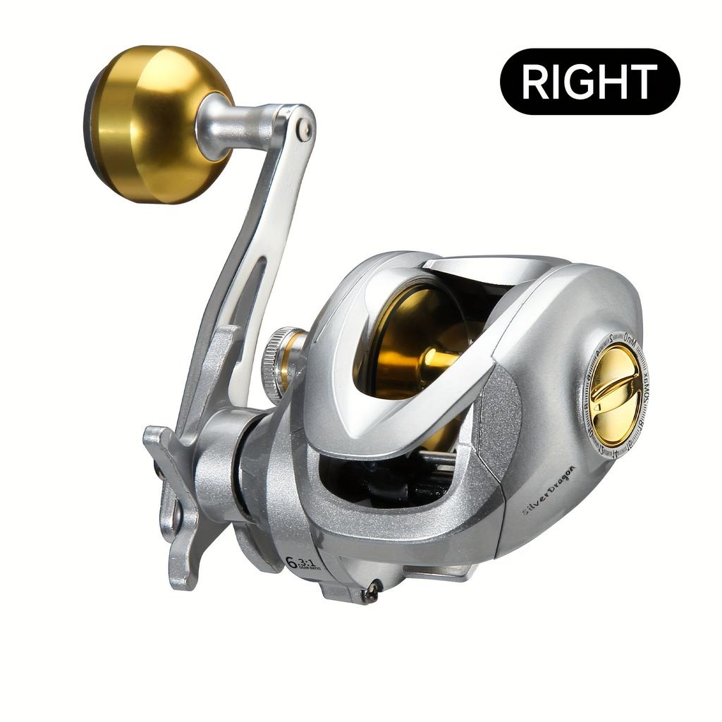 Металлическая безынерционная катушка Левая и правая рука Высокое передаточное число Идеально подходит для праздничной рыбалки в пресной и соленой воде Отличный подарок Также рыболовные снасти