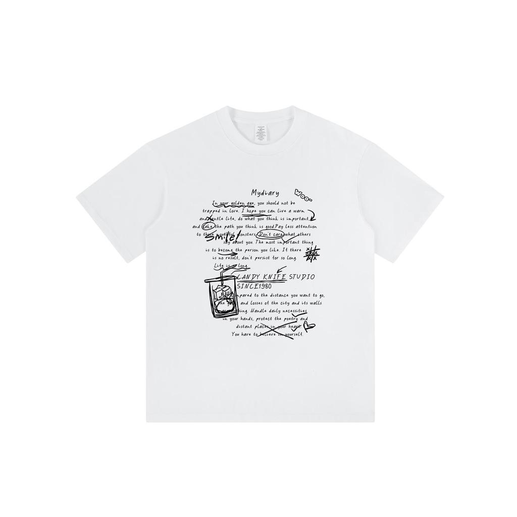 Абрикосовая футболка American Graffiti - Унисекс, свободный крой, короткий рукав, 100% хлопок