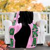 AKA Theme Printed Blanket - Perfect for Couch, Bed, Travel & Outdoor Use | Machine Washable, Cozy & Durable.