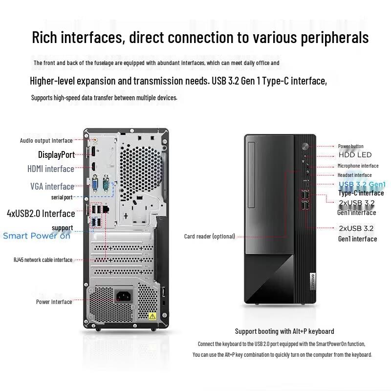Lenovo Бизнес-настольный ПК Yangtian M460 (Китайская версия)