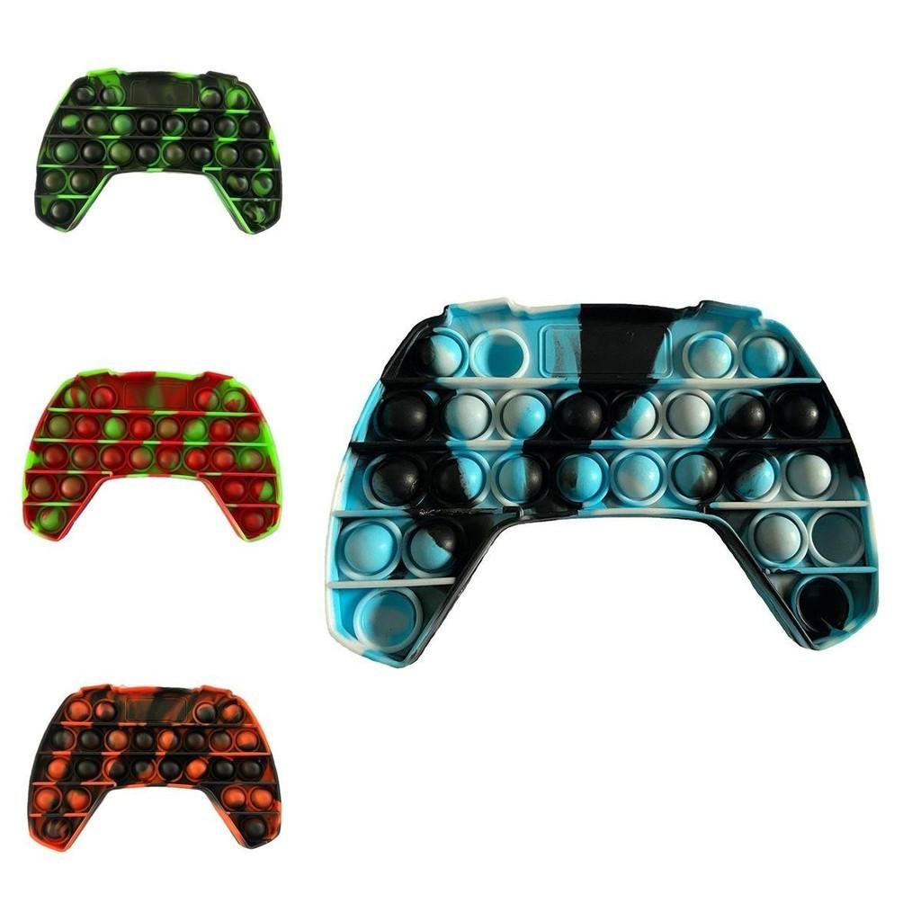 Colorful Silicone Gamepad Fidget Toy With Push Bubbles For Anxiety Reduction
