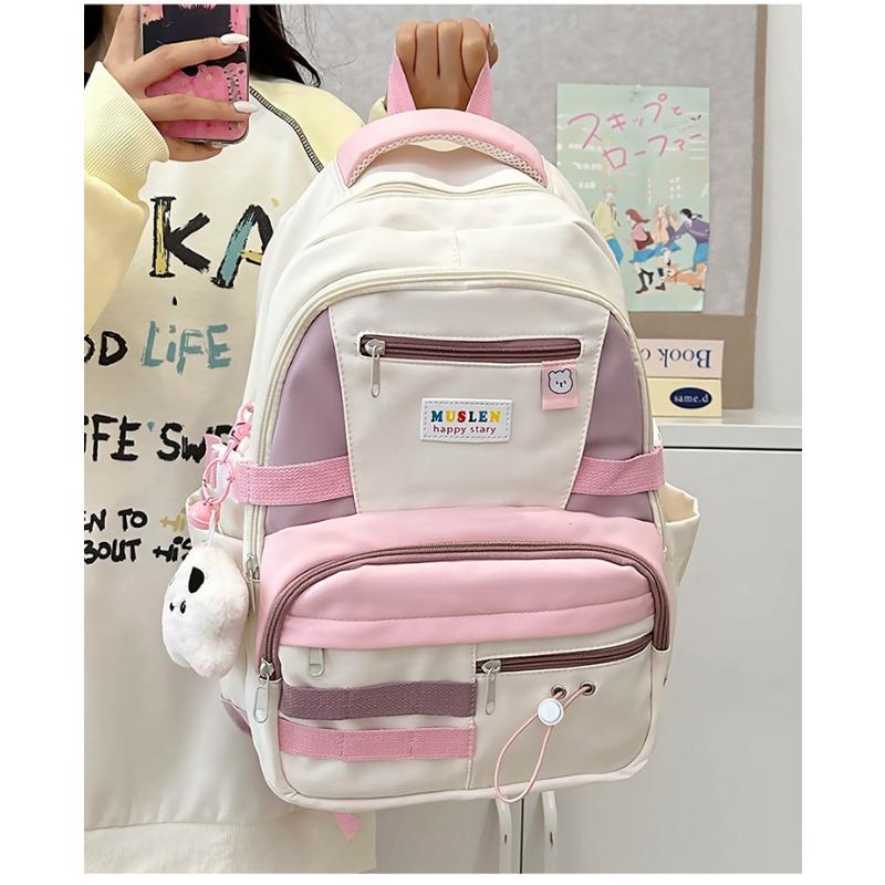 A Large-capacity Forest-themed Versatile Backpack for Girls, A Travel Backpack for Junior and Senior High School Students