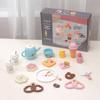 Wooden Afternoon Tea & Dessert Set for Kids - Cake, Cheese, Cookie, Coffee Toy