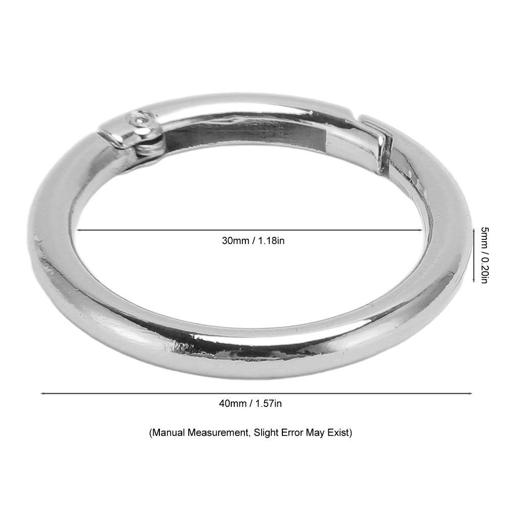 20pcs Gold Spring Buckles Silver Spring Clasps Jewelry Tools Snap Hooks Shoulder Bag