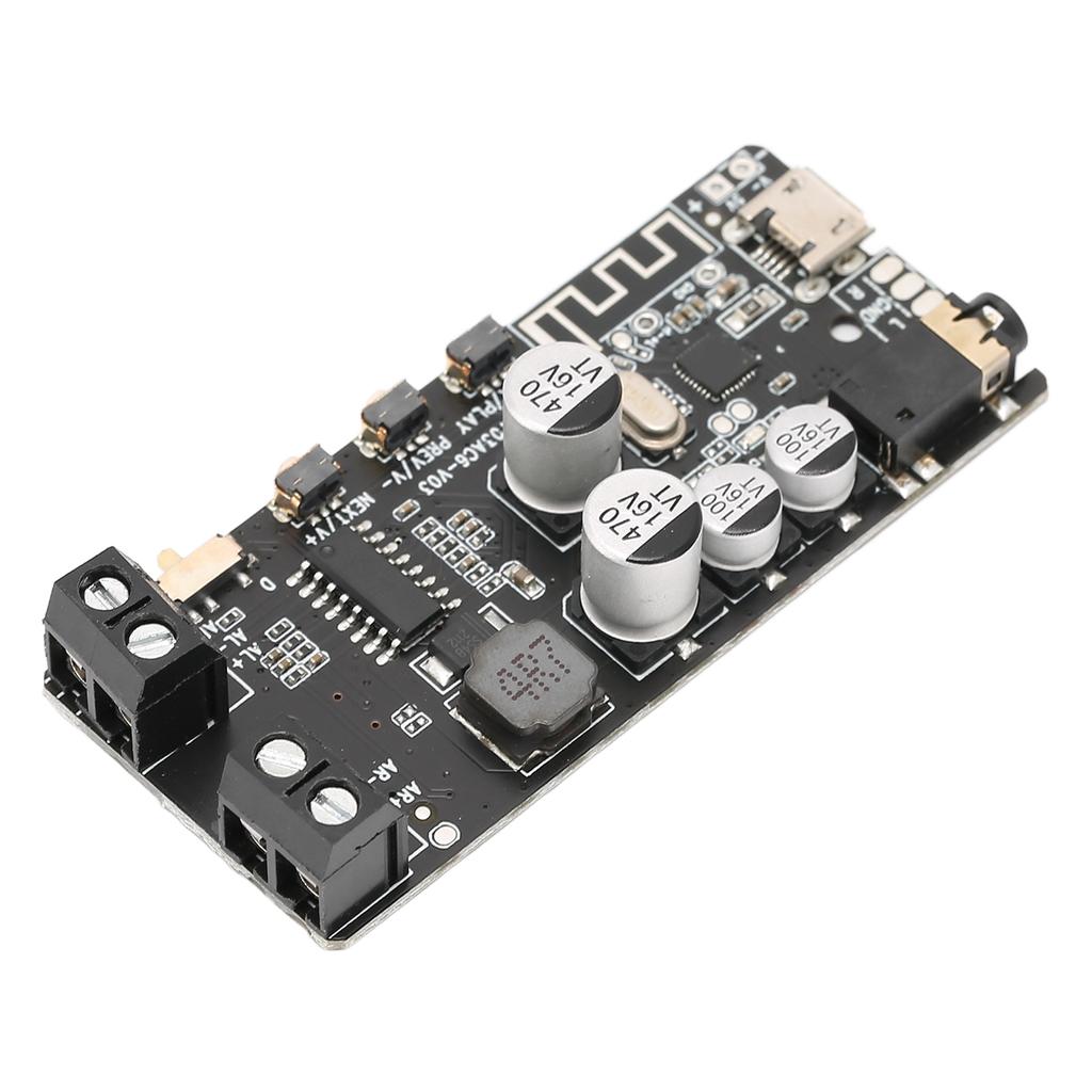 Модуль Bluetooth-приемника DIY Стерео 2x5 Вт Плата Bluetooth 5.0 усилителя с 3,5 мм разъемом для наушников