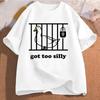 Silly Goose On The Loose T Shirts for Men Women Funny Cowgirl Western Tee Shirt 90s Fashion Graphic T-shirt Short Sleeve Clothes