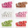 Hollow Heart Waist Belt Needle Buckle Pants Belt Stylish Leather Belt  For Dresses