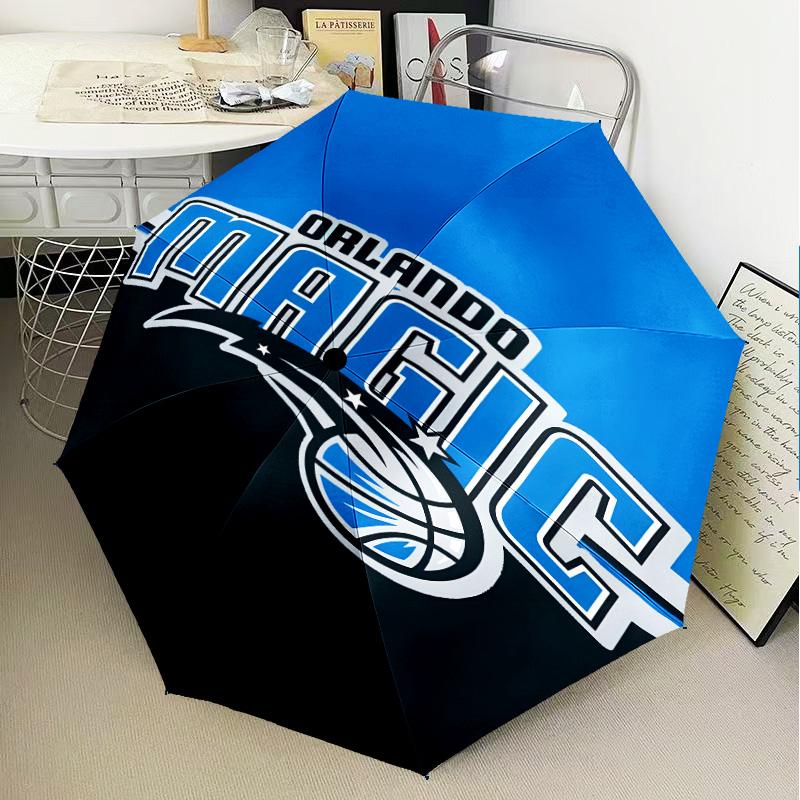 Orlando basketball Umbrella Folding umbrella, automatic umbrella 8-Frame for Travel, camping Use Gift for Halloween Christmas