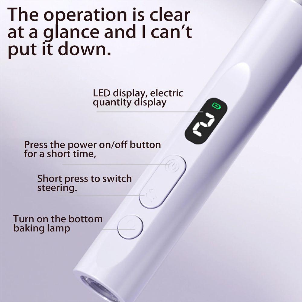 LCD Display Electric Nail Drill Machine Handheld Nail Sanding File Dead Skin Removal