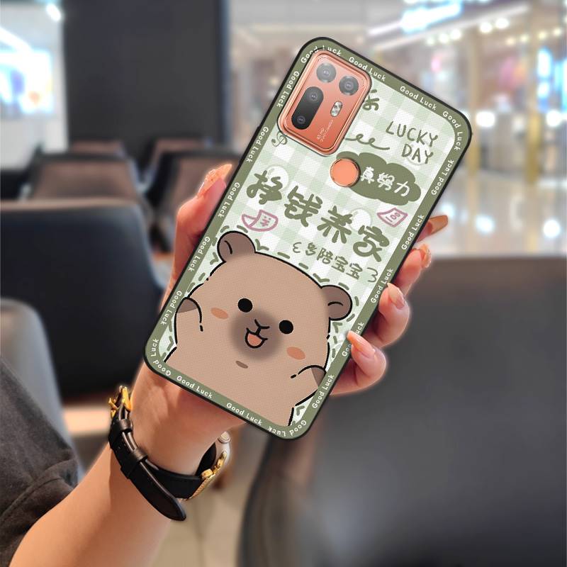 Милый грязеотталкивающий чехол для телефона для HTC Desire 20 Plus/D20+ для пары Водонепроницаемый мягкий чехол Прочный мультяшный Полная защита ТПУ
