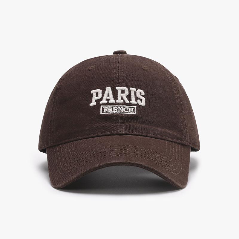 Korean Style Embroidery Letter Baseball Cap For Men Women Ponytail Hats Cotton Outdoor Simple Visor Summer Casual Peaked Cap New