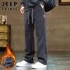 JEEP SPIRIT Men's Corduroy Straight-Leg Sweatpants
