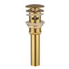 Brass Gold Style Pop-up Overflow Basin Drain  with Holes For Bathroom Wanity Sinks 8416G