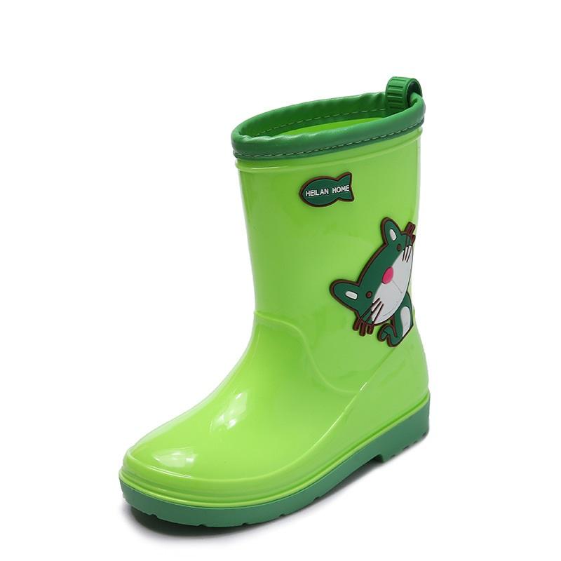 Toddler Kids Rain Boots Waterproof Rubber Rain Shoes
