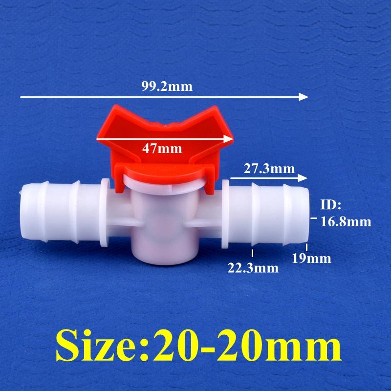 1~50pcs 4~25mm POM Ball Valve Drip Irrigation System Hose Pagoda Joint Aquarium Tank Air Pump Garden Water Connector Pipe Valve