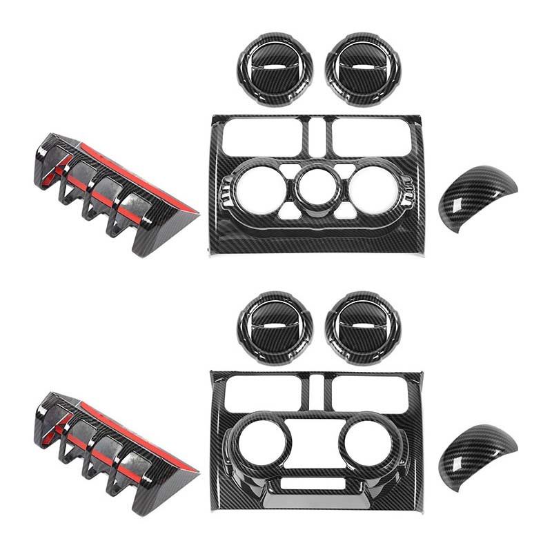  ABS автомобильное украшение переключения передач, панель управления кондиционером, наклейки на переключатель стеклоподъема для Suzuki Jimny 2019, аксессуары для интерьера