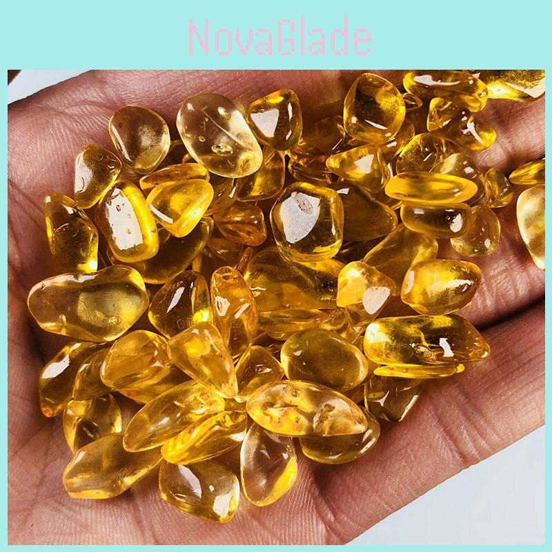 Beautiful 500g Natural Yellow Quartz Crystal Rock Chip Specimen For Reiki Healing And Meditation