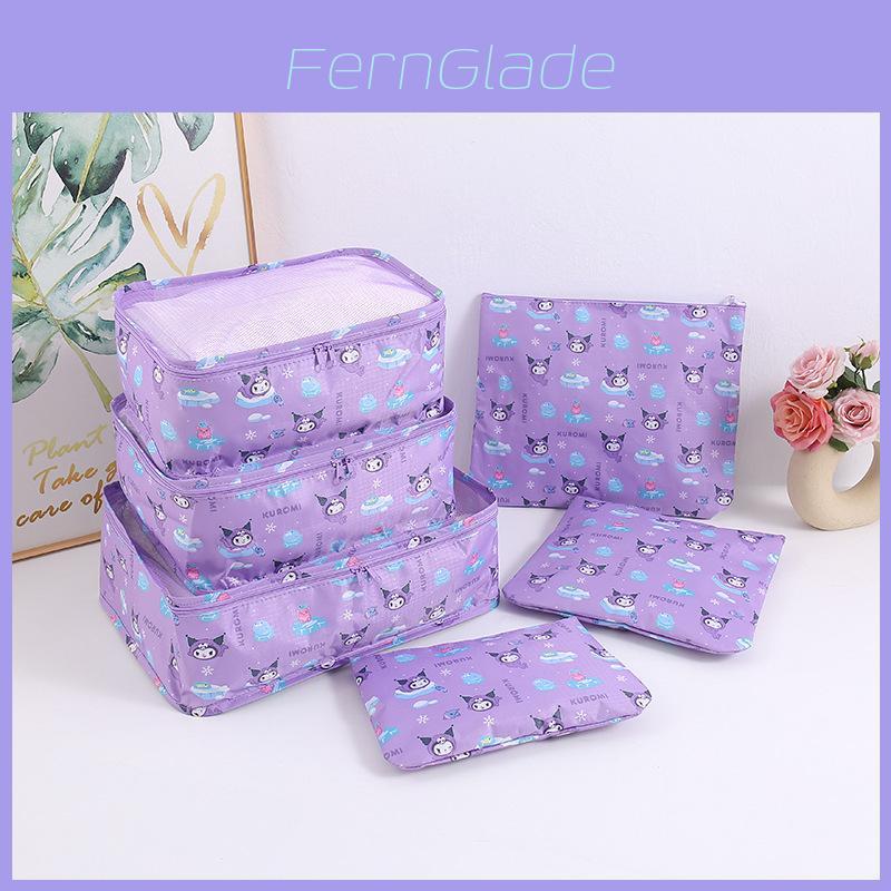 Hello Kitty Kuromi Travel Storage Set With Waterproof Oxford Fabric For Clothing Organization