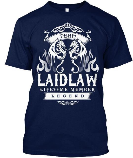 Футболка Team Laidlaw Член пожизненной команды Легенда Сделано в США Размеры от S до 5XL